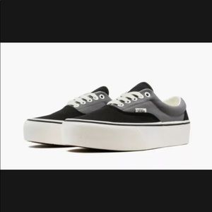 Brand New!! (size 8) Mens Vans Era 2-Tone Platform Sneakers Black/Grey